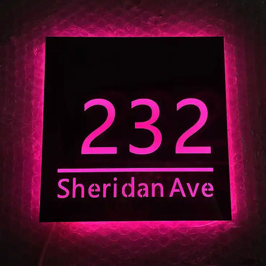 led address lights Personalized Solar Light Up House Numbers