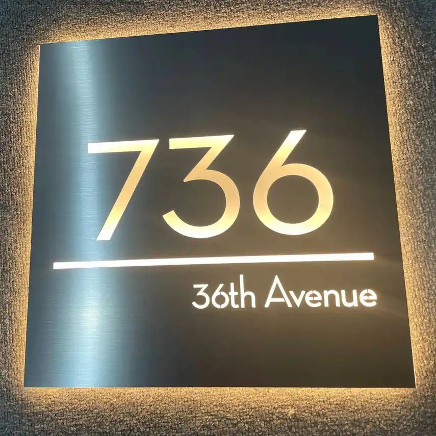 wayfair house numbers House Numbers for Outside Light up