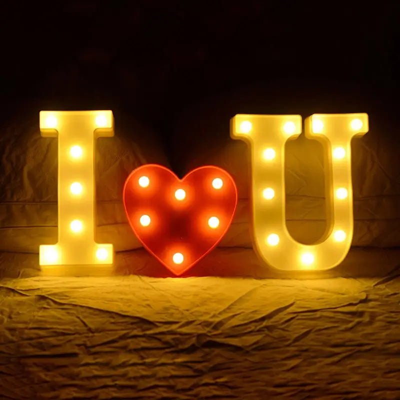 Waterproof LED marquee letters for garden party decor