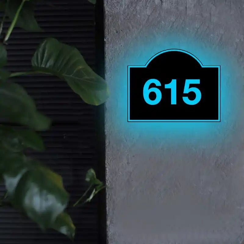 house number light solar illuminated house numbers or reflective address plaques
