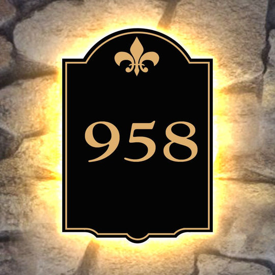 black metal house numbers custom address plaque for house lighted house number signs for yard