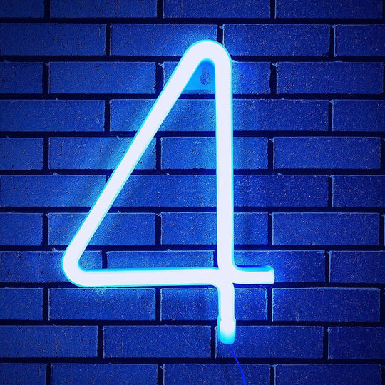 blue ribbon neon sign