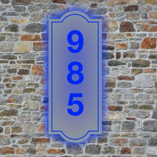 country door phone number light up house numbers solar led illuminated house numbers address plaque light box plaque