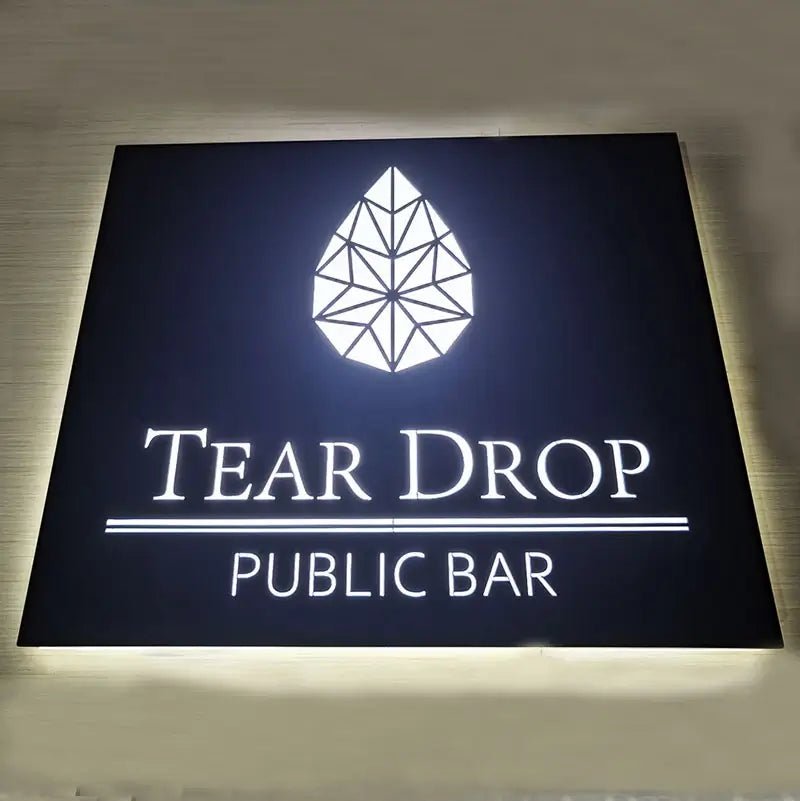 corporate office led projecting signs for professional building identification