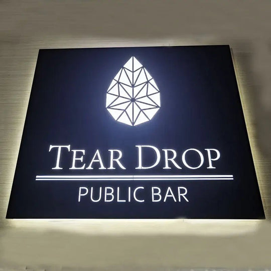 corporate office led projecting signs for professional building identification