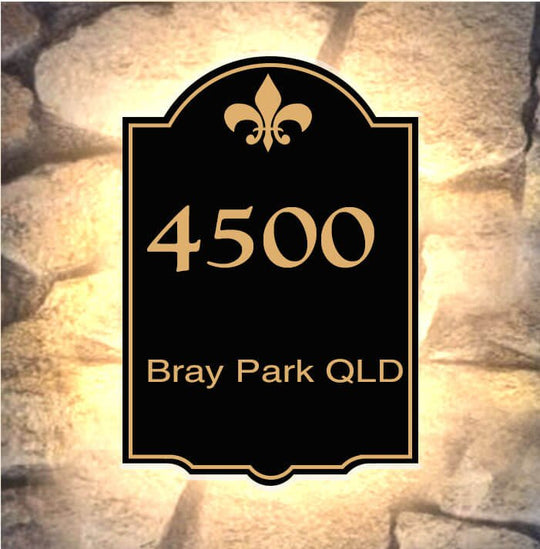 custom metal house numbers solar lighted address sign custom address and house number plaques