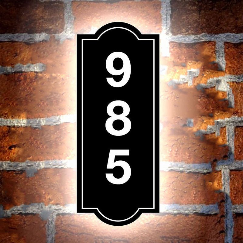 Hanging Address Plaques - Illuminate Your Home's Entrance with Lighted House Address Signs