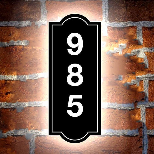 Hanging Address Plaques - Illuminate Your Home's Entrance with Lighted House Address Signs