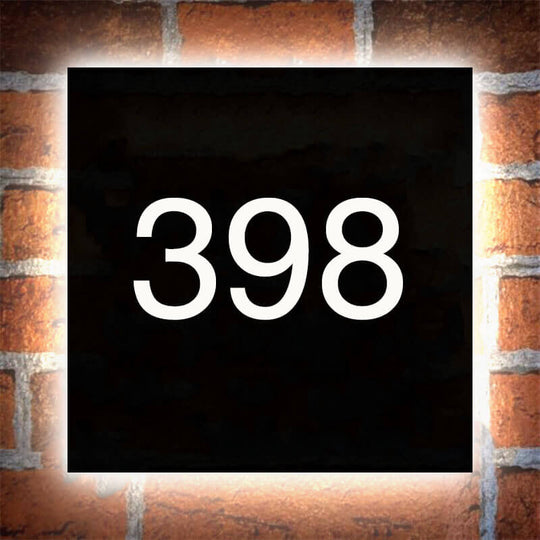 custom address plaques for house nearby lighted house number signs