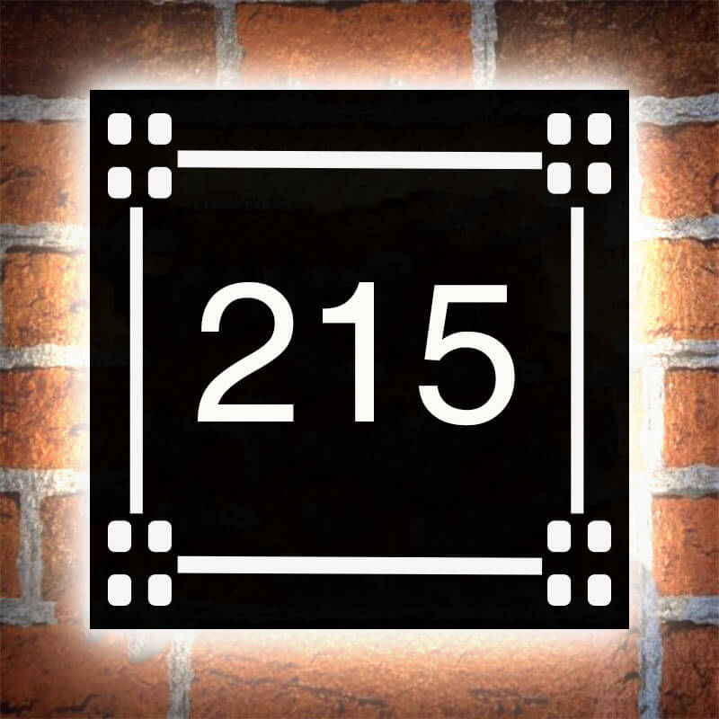 custom lawn address plaques lightbox signboard lighted address signs for house numbers