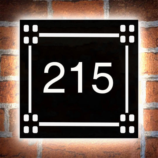 custom lawn address plaques lightbox signboard lighted address signs for house numbers
