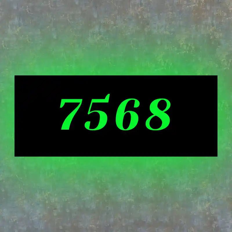 modern metal house letters Rectangular Address Plaque for LED Backlit Numbers