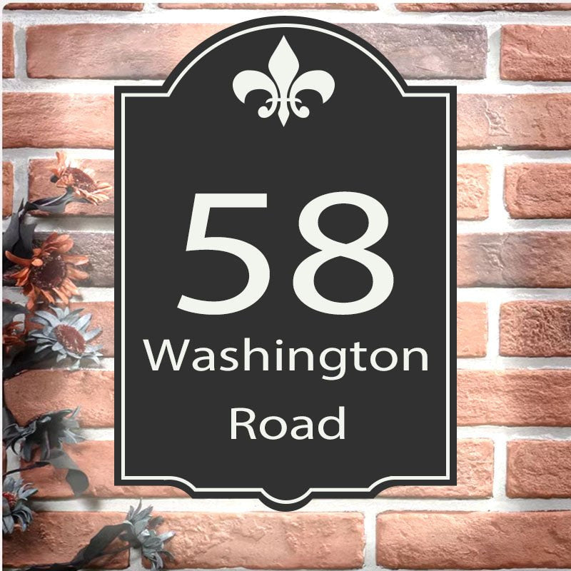Illuminated address installation guidelines Vertical Lighted Address Plaque