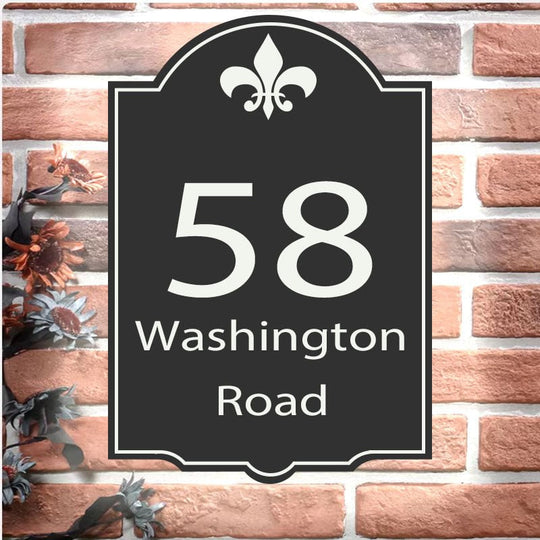 Illuminated address installation guidelines Vertical Lighted Address Plaque