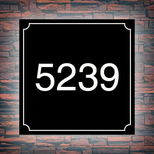 illuminated house number signs