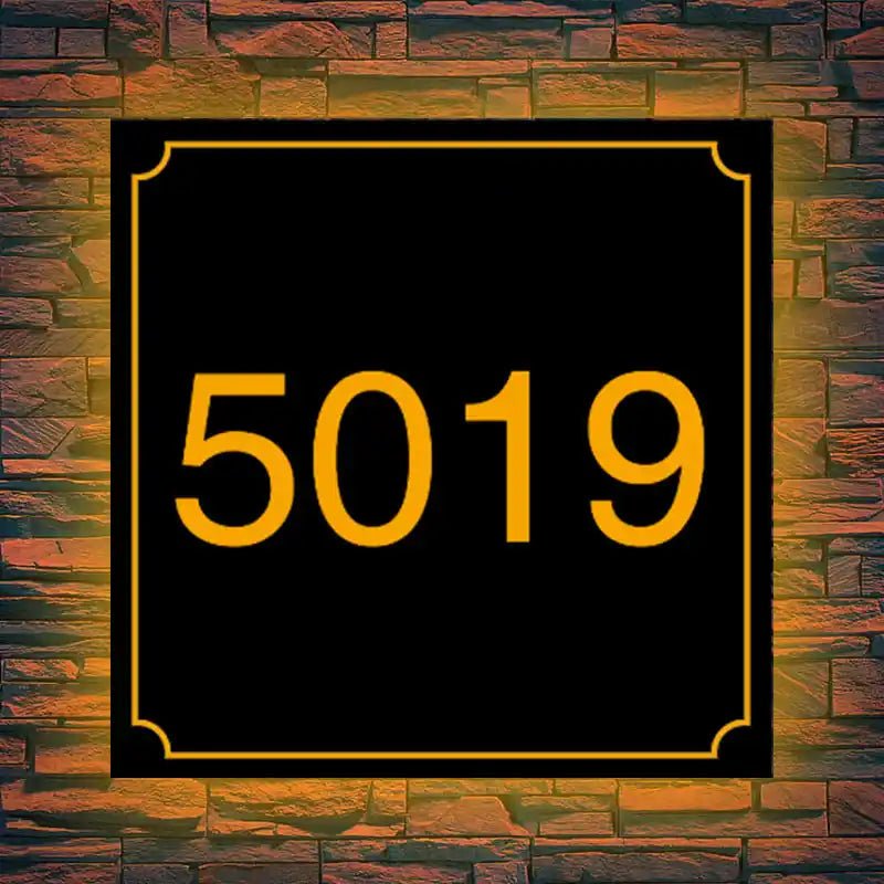 lighted house number signs