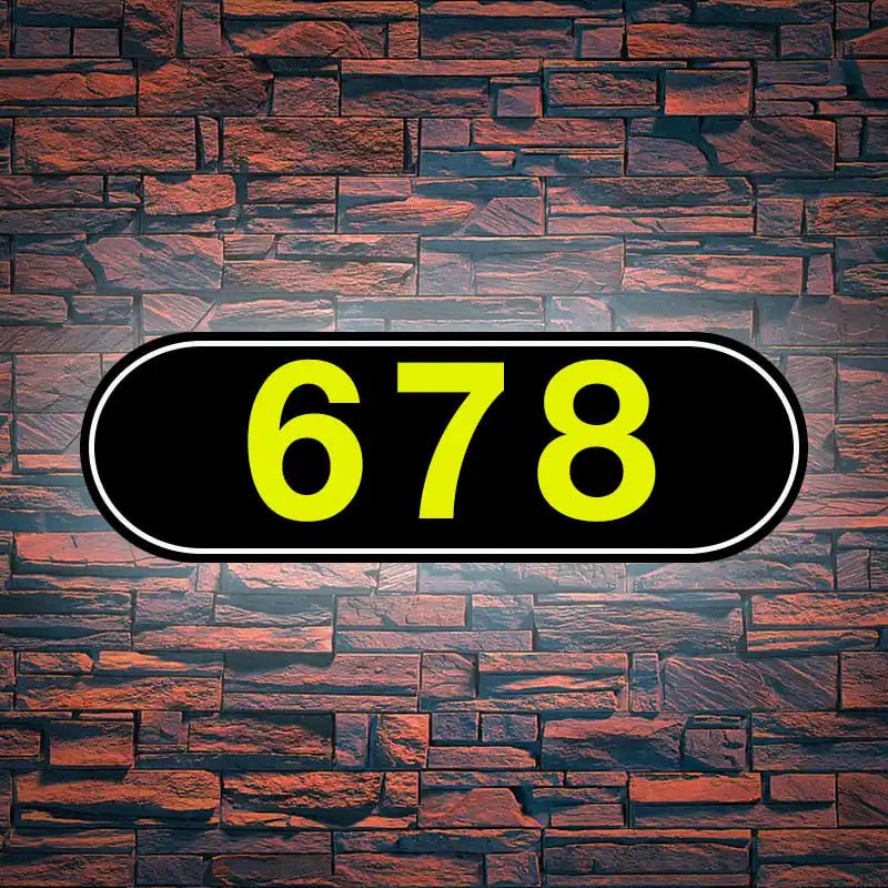 6 inch house numbers DIY Light Up House Numbers Creative Home Address Sign