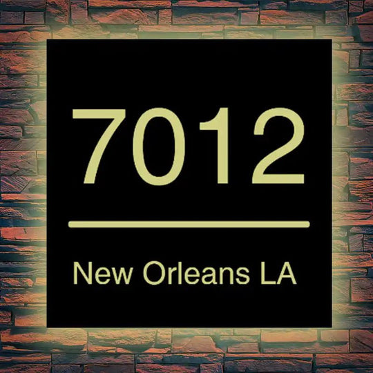 backlit address sign Backlit House Number DIY Led Modern Address Sign
Illumianted House Number Plaque Box Signage