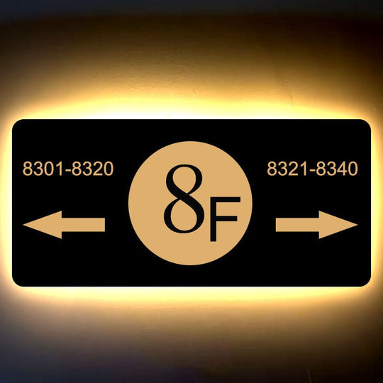 illuminated house numbers Custom Metal 3D LED House Numbers and Letters Metal Address signs with Stakes