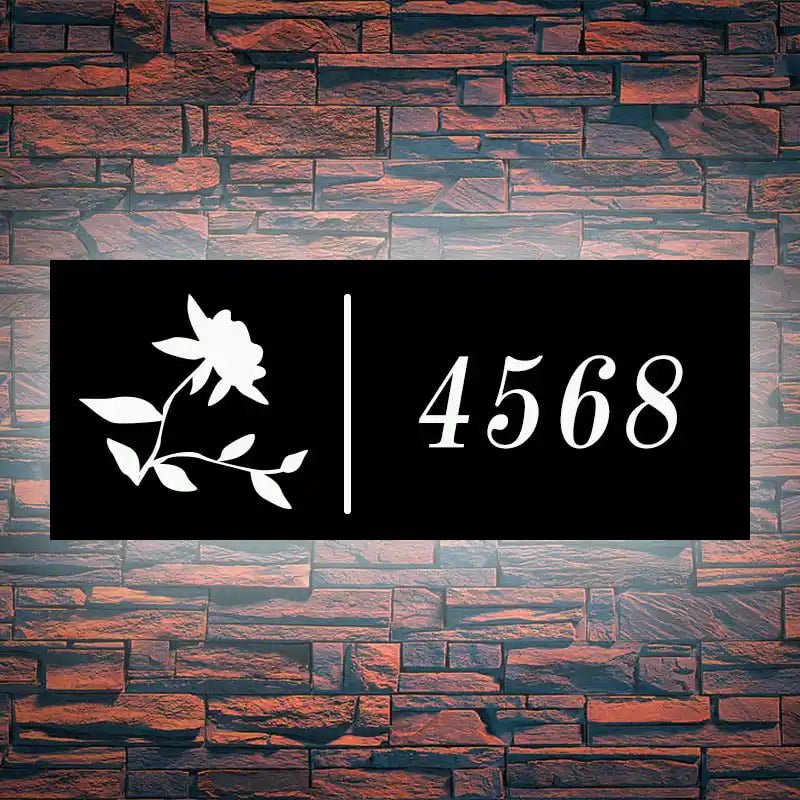 Modern Illuminated House Numbers metal house numbers bunnings