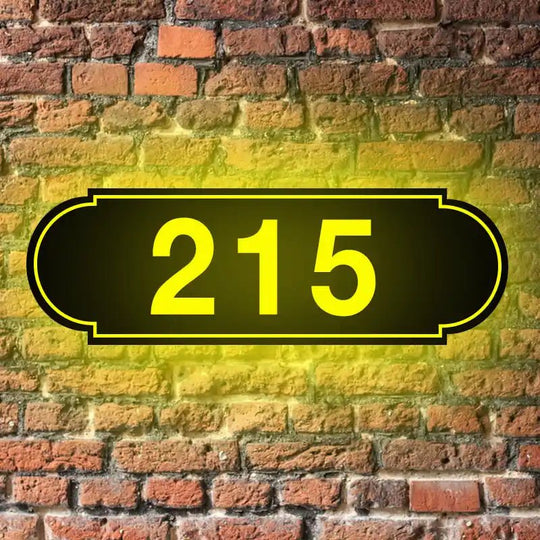 illuminated address numbers metal home address signs Outdoor LED House Sign