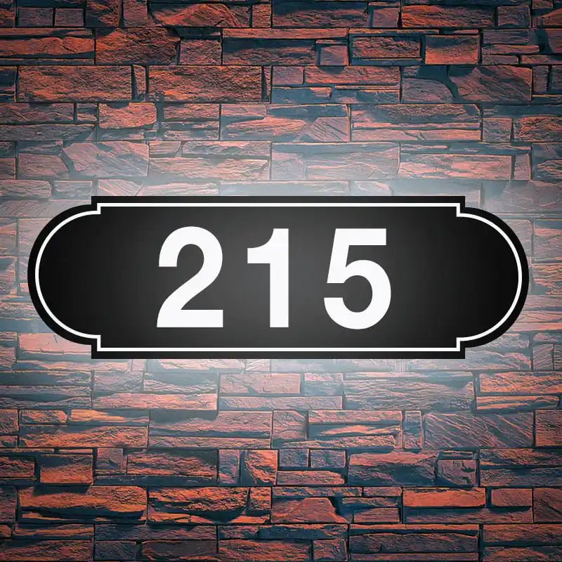 craftsman house numbers Illuminated Address Numbers custom metal address signs