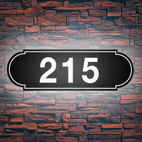 craftsman house numbers Illuminated Address Numbers custom metal address signs