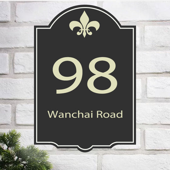 outdoor led house number light Lighted Address Plaque Outdoor Waterproof, Illuminated LED Address Numbers for Yard Home