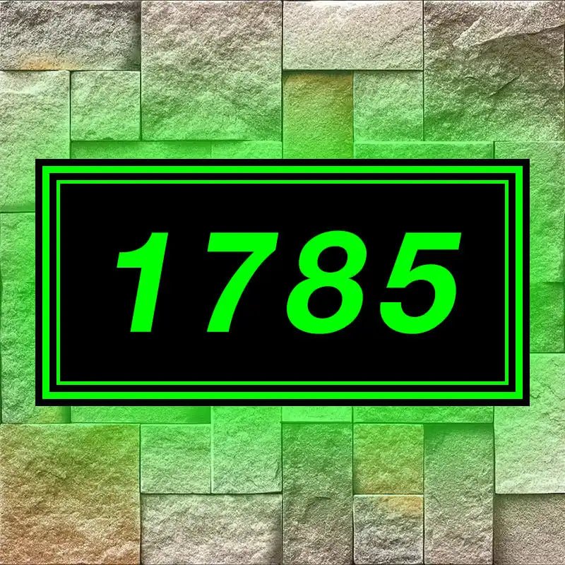 Waterproof Outdoor LED House Number Light house numbers black