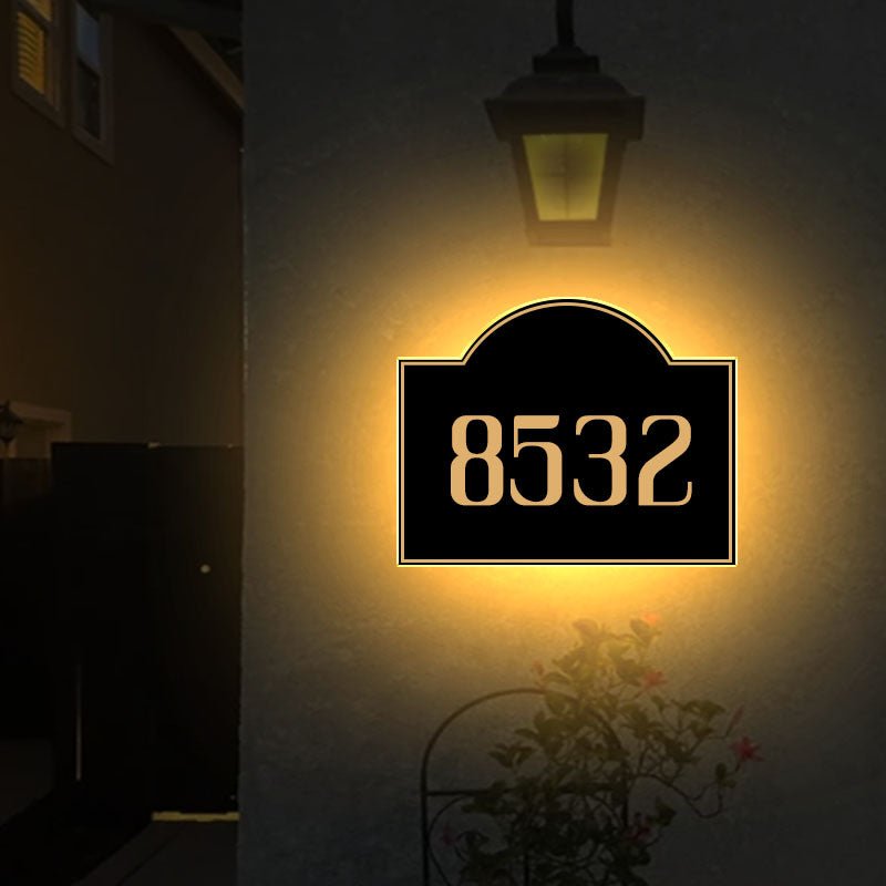 metal house numbers and letters vintage neon signs modern house numbers with light