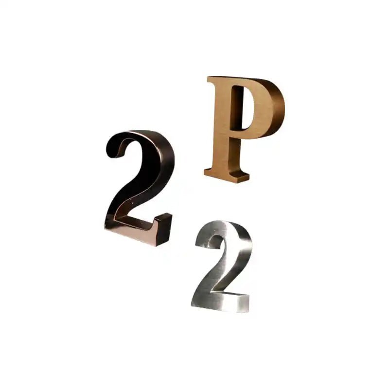 steel house numbers