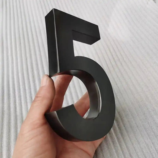 metal house number signs
