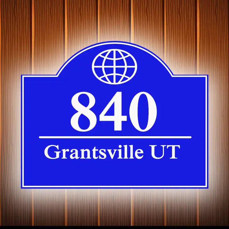house number signs modern outdoor illuminated house numbers