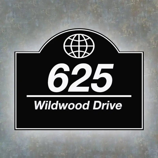 hanging address signs DIY Light Up House Numbers Creative Home Address Sign