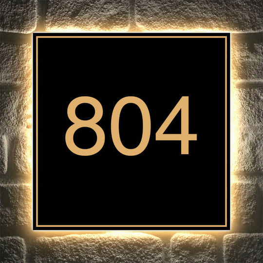 modern house numbers illuminated address signs Custom Illuminated Address Signs Backlit large enough to be seen