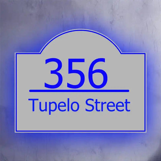 Modern Backlit Numbers Lighted House Numbers. Outdoor Light Up numbers and Address Panel street numbers for house