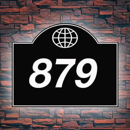 LED Custom House Numbers lighted address signs for house