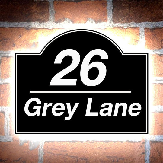 outdoor lighted address signs vertical lighted address sign metal floating house numbers