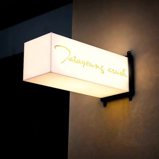 outdoor waterproof led illuminated light box signs for business storefront displays