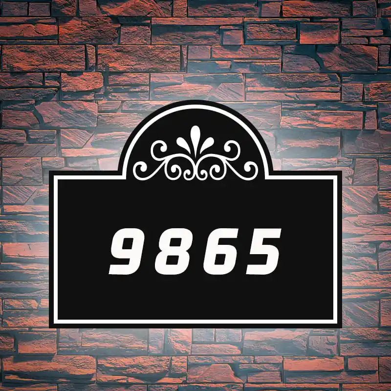 mid century house numbers Custom Address Signs Lighted Address Plaques