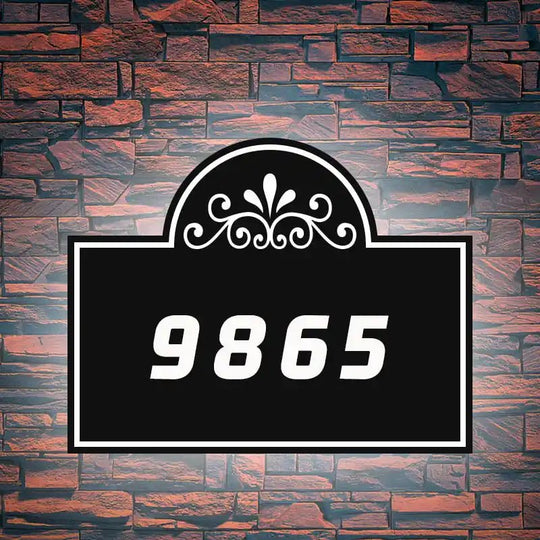 mid century house numbers Custom Address Signs Lighted Address Plaques