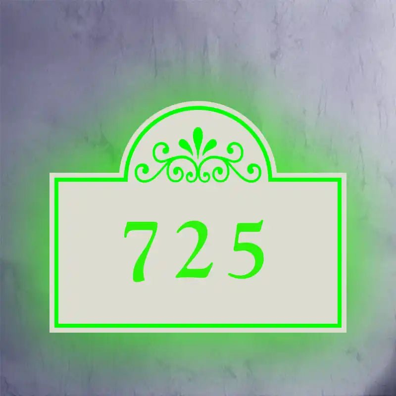 house number plates Illuminate Your Home with LED Lighted Address Signs