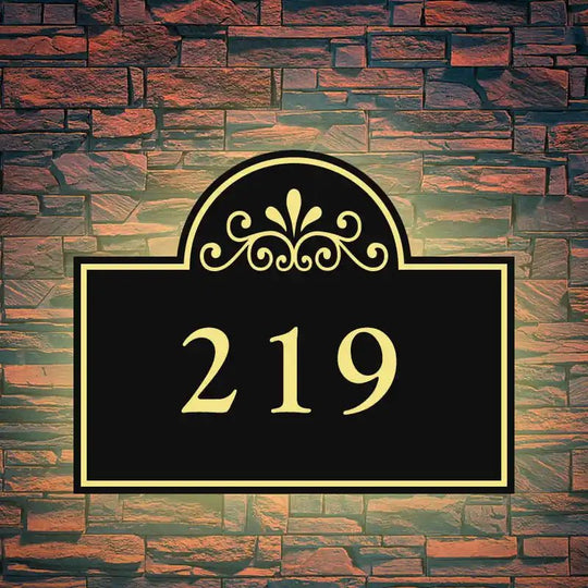 decorative house numbers illuminated house signs