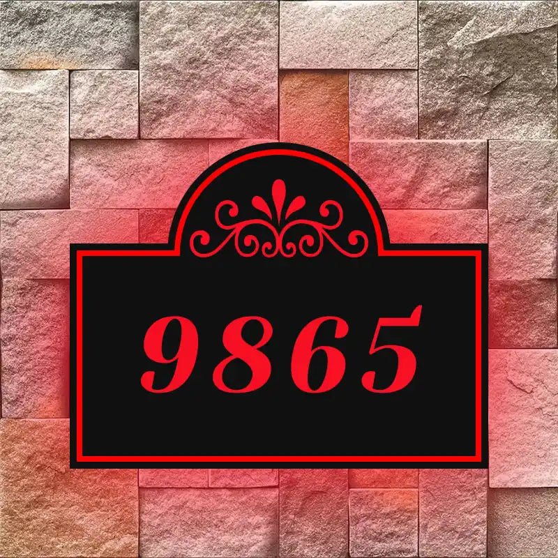 magnetic house numbers  Lighted Address Signs lighted address signs and plaques