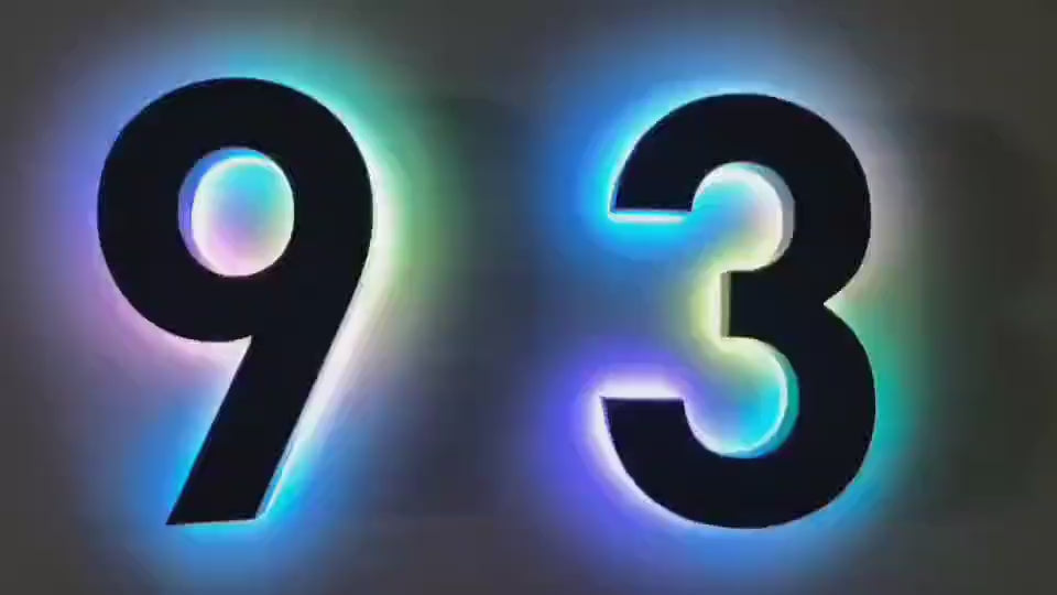 Contemporary Lighted House Numbers RGB Address Display Visually Striking for Nighttime Navigation