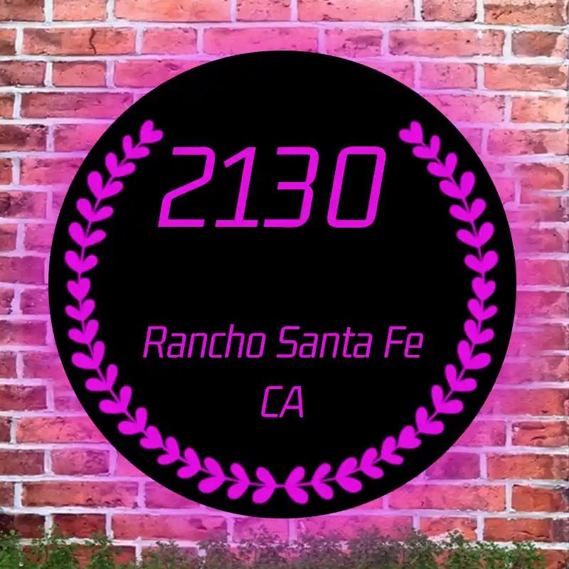 solar powered address sign Illuminated LED Address Numbers Lighted House Numbers for Outside