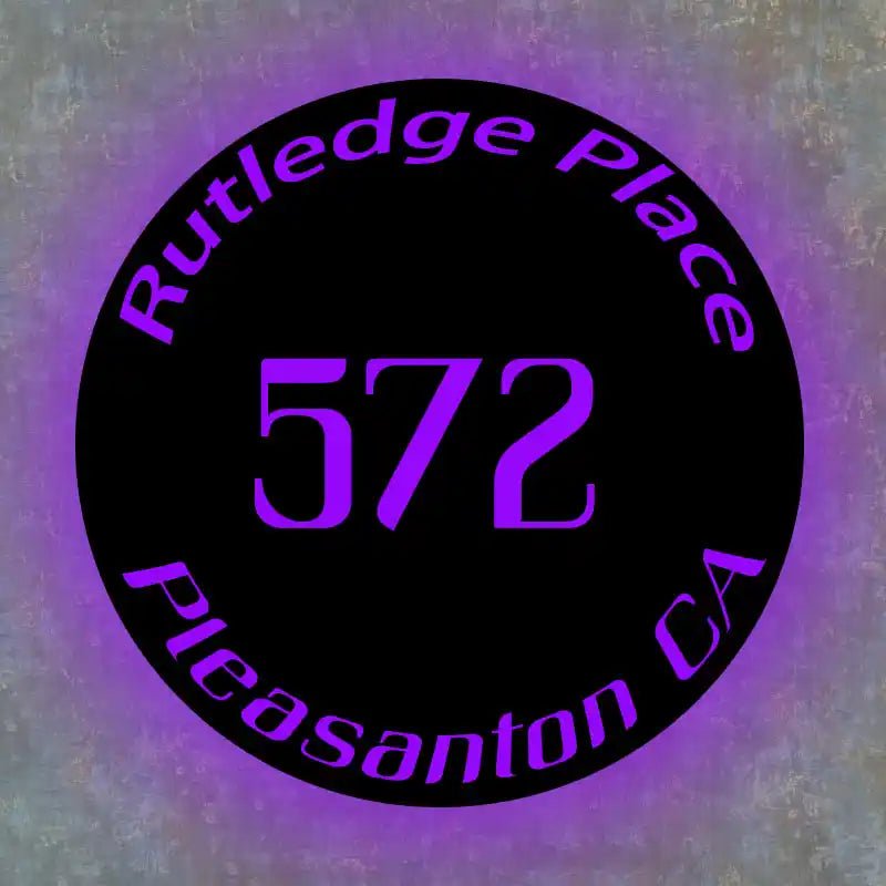 solar powered house numbers Shop By Shape Round Address Plaques House Numbers