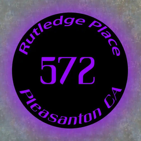 solar powered house numbers Shop By Shape Round Address Plaques House Numbers