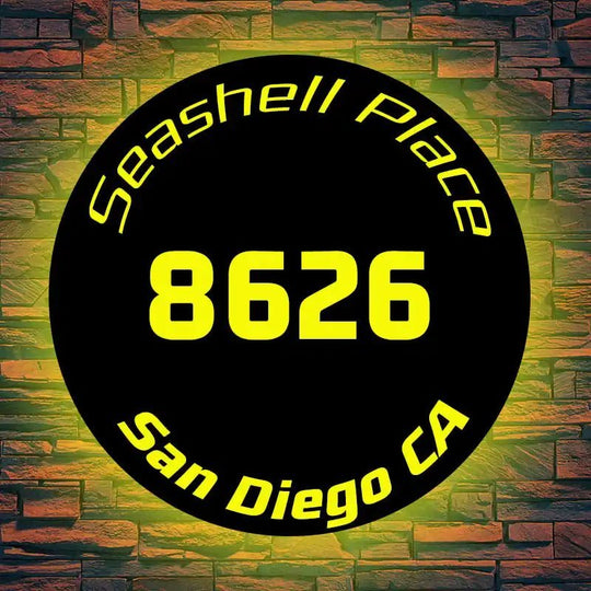 solar house number signs Custom Signs | Address Signs & House Numbers