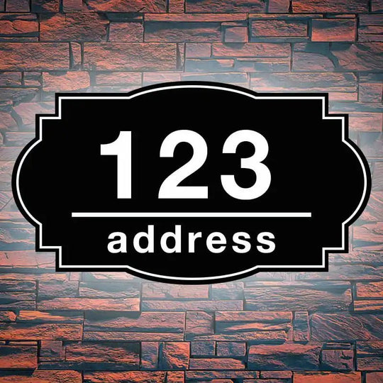 Solar lighted address sign custom, handmade pieces from our address signs shops